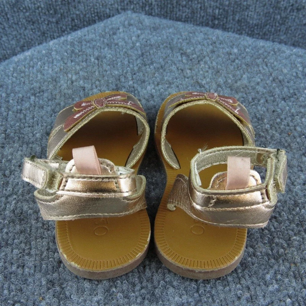 OshKosh‎ B'gosh Girls Gladiator Shoes Rose Gold Synthetic Size T 5 Medium